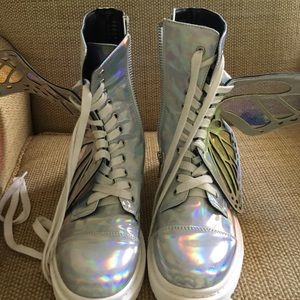 holo butterfly boots